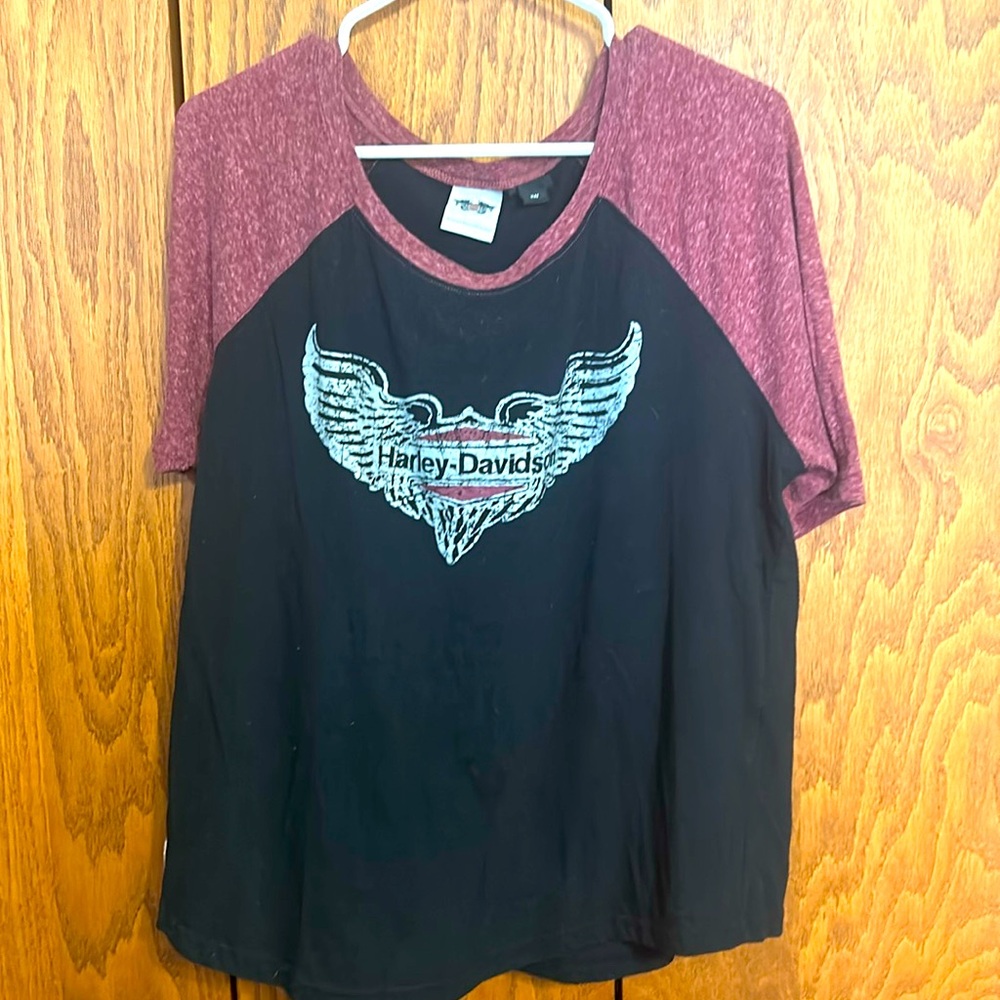 Women’s Harley Davidson baseball Tshirt